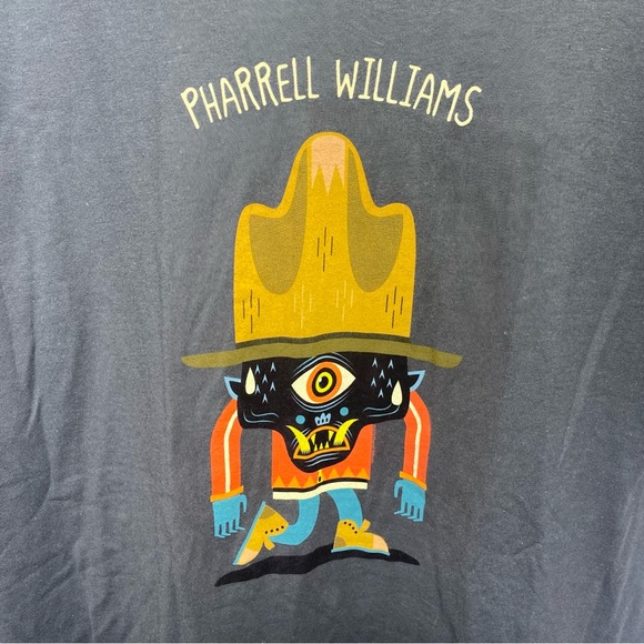 PHARRELL WILLIAMS Hat Cyclops T-SHIRT Large Official Live Nation Merchandise - Picture 2 of 4